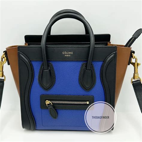 celine nano tricolor blue